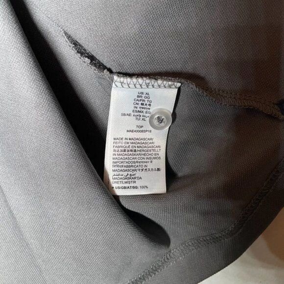 Amazon Essential Mens Grey Short Sleeve Golf Jersey Polo T Shirt Sz Medium Tall - Picture 5 of 8